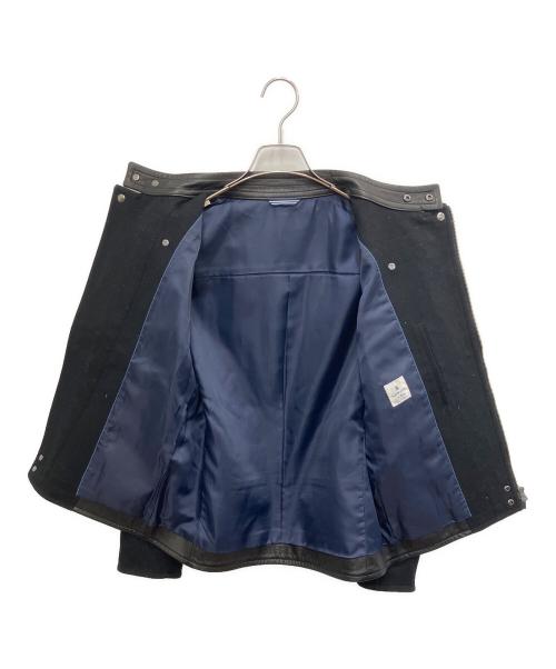 LANVIN en Bleu（ランバンオンブルー）LANVIN en Bleu (ランバンオンブルー) シングルライダースジャケット ブラック サイズ:SIZE Freeの古着・服飾アイテム