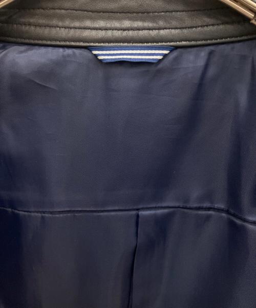 LANVIN en Bleu（ランバンオンブルー）LANVIN en Bleu (ランバンオンブルー) シングルライダースジャケット ブラック サイズ:SIZE Freeの古着・服飾アイテム