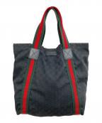 GUCCIグッチ）の古着「GGキャンバス　トートバッグ」｜ブラック