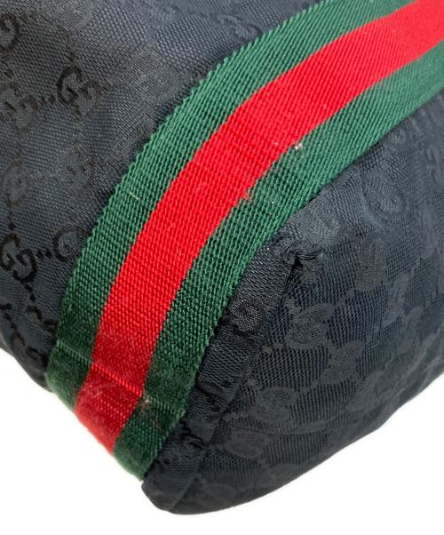 GUCCI（グッチ）GUCCI (グッチ) GGキャンバス　トートバッグ ブラックの古着・服飾アイテム