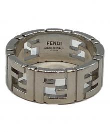 FENDI（フェンディ）の古着「ロゴメタルリング」｜シルバー
