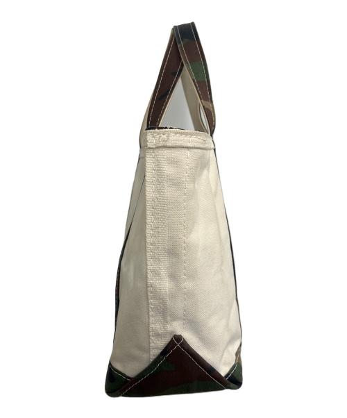 L.L.Bean（エルエルビーン）L.L.Bean (エルエルビーン) トートバッグ アイボリー×グリーンの古着・服飾アイテム