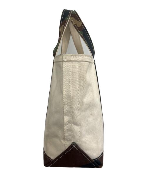 L.L.Bean（エルエルビーン）L.L.Bean (エルエルビーン) トートバッグ アイボリー×グリーンの古着・服飾アイテム