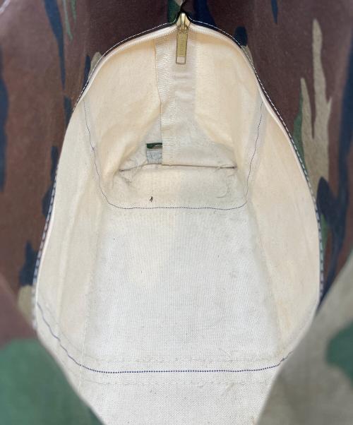 L.L.Bean（エルエルビーン）L.L.Bean (エルエルビーン) トートバッグ アイボリー×グリーンの古着・服飾アイテム