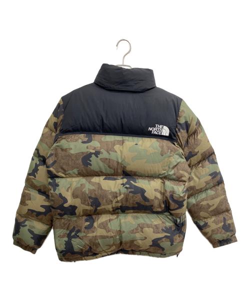 THE NORTH FACE（ザ ノース フェイス）THE NORTH FACE (ザ ノース フェイス) NUPTSE JACKET ダウンジャケット グリーン×ブラック サイズ:SIZE Mの古着・服飾アイテム
