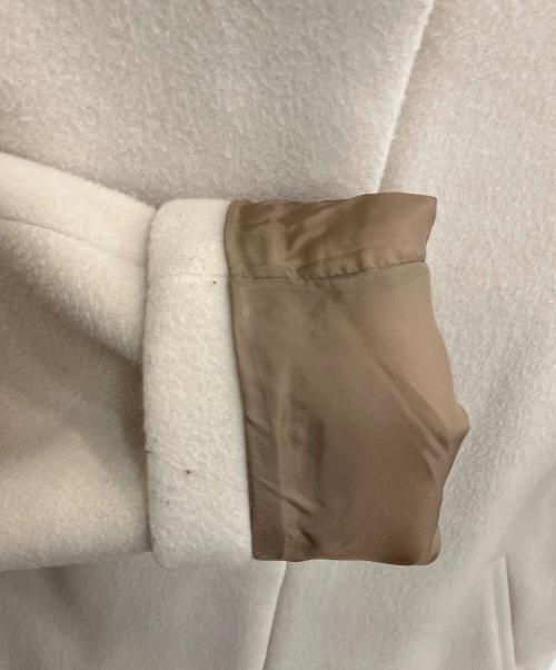 IENA（イエナ）IENA (イエナ) ラムウールノーカラーロングコート ベージュ サイズ:SIZE S (36)の古着・服飾アイテム