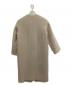 IENA (イエナ) ラムウールノーカラーロングコート ベージュ サイズ:SIZE S (36)：5000円