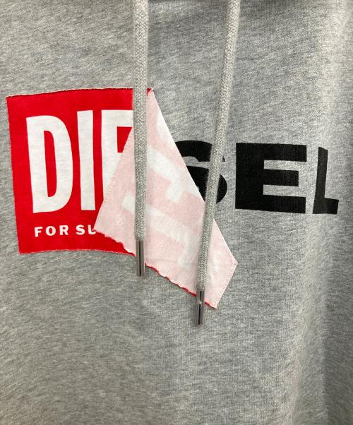 DIESEL（ディーゼル）DIESEL (ディーゼル) パーカー グレー サイズ:SIZE Lの古着・服飾アイテム