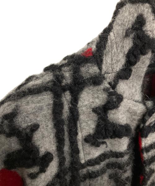 Engineered Garments（エンジニアド ガーメンツ）Engineered Garments (エンジニアド ガーメンツ) ウールコート グレー×レッド サイズ:SIZE XSの古着・服飾アイテム