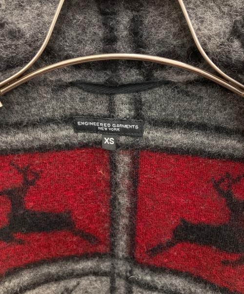 Engineered Garments（エンジニアド ガーメンツ）Engineered Garments (エンジニアド ガーメンツ) ウールコート グレー×レッド サイズ:SIZE XSの古着・服飾アイテム
