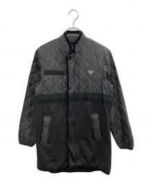 FRED PERRY×LAVENHAM（フレッドペリー×ラベンハム）の古着「キルティングコート」｜ブラック