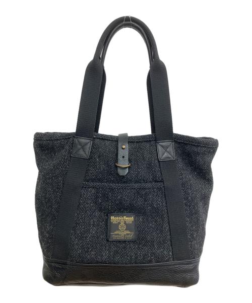 AMERICAN RAG CIE（アメリカンラグシー）AMERICAN RAG CIE (アメリカンラグシー) Harris Tweed (ハリスツイード) トートバッグ ブラックの古着・服飾アイテム