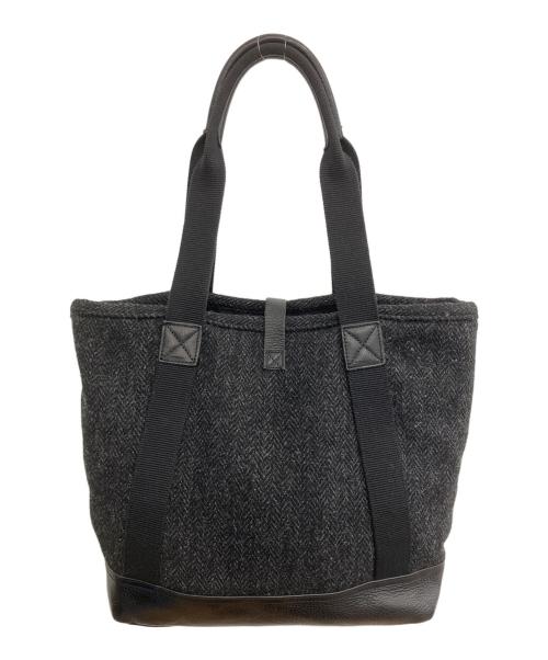 AMERICAN RAG CIE（アメリカンラグシー）AMERICAN RAG CIE (アメリカンラグシー) Harris Tweed (ハリスツイード) トートバッグ ブラックの古着・服飾アイテム