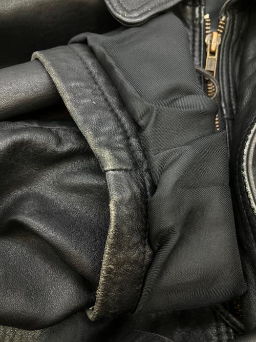 CIHANER（ジハネル）CIHANER (ジハネル) レザーステンカラーコート ブラック サイズ:SIZE Lの古着・服飾アイテム