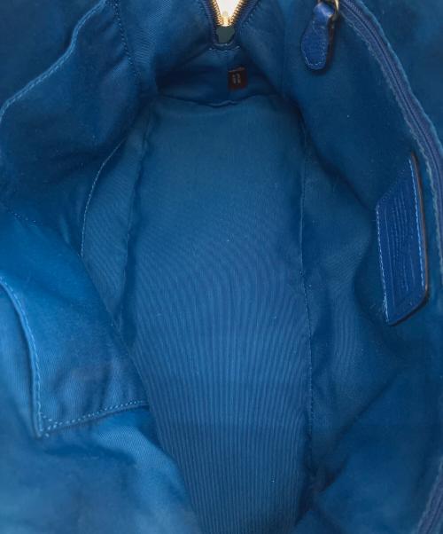 COACH（コーチ）COACH (コーチ) ハンドバッグ ブルーの古着・服飾アイテム