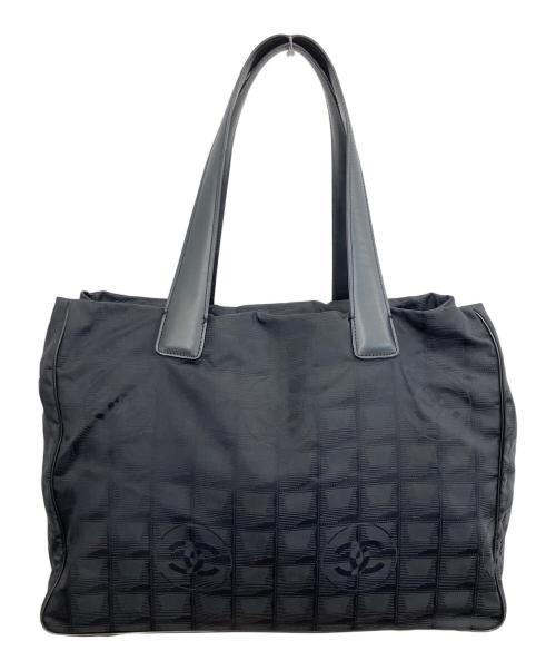 CHANEL（シャネル）CHANEL (シャネル) ニュートラベルライン　トートバッグ ブラックの古着・服飾アイテム