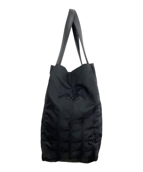 CHANEL（シャネル）CHANEL (シャネル) ニュートラベルライン　トートバッグ ブラックの古着・服飾アイテム