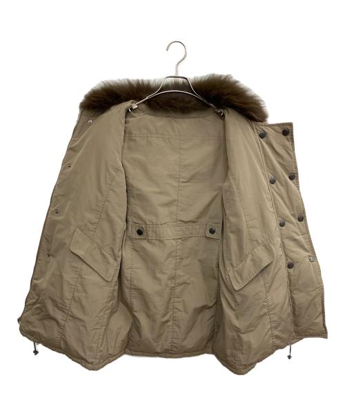 BALLSEY（ボールジィ）BALLSEY (ボールジィ) リバーシブルダウンコート ベージュ×ブラック サイズ:SIZE 38の古着・服飾アイテム