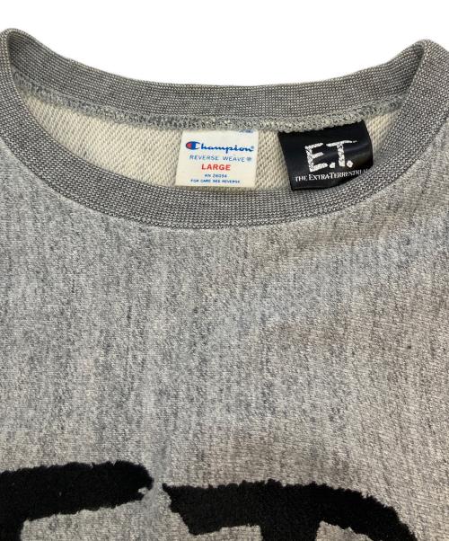 Champion REVERSE WEAVE（チャンピオン リバース ウィーブ）Champion REVERSE WEAVE (チャンピオン リバース ウィーブ) E.T. (イーティー) ロゴスウェット グレー サイズ:SIZE Lの古着・服飾アイテム