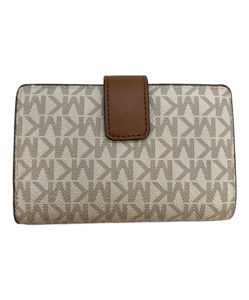 MICHAEL KORS（マイケルコース）MICHAEL KORS (マイケルコース) 2つ折り財布 アイボリーの古着・服飾アイテム
