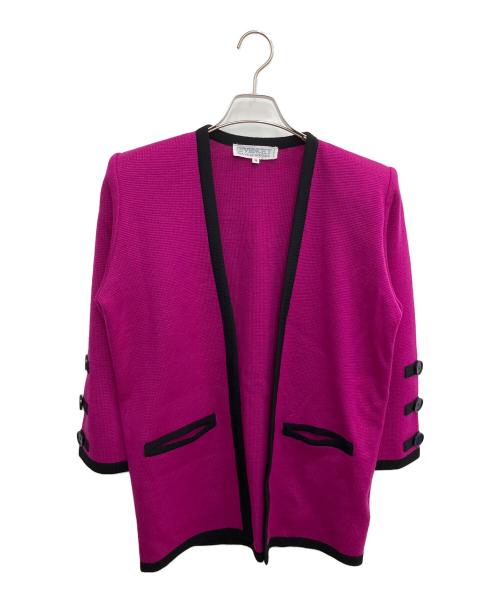 GIVENCHY（ジバンシィ）GIVENCHY (ジバンシィ) 厚手カーディガン パープル サイズ:SIIZE Mの古着・服飾アイテム