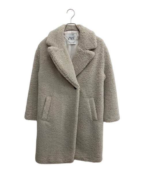 ZARA（ザラ）ZARA (ザラ) ボアステンカラーコート ベージュ サイズ:SIZE XS/24の古着・服飾アイテム