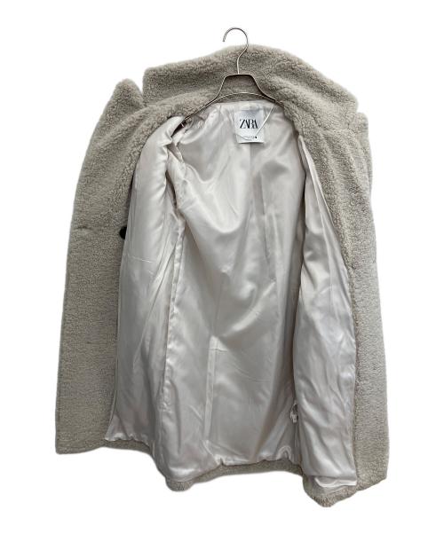 ZARA（ザラ）ZARA (ザラ) ボアステンカラーコート ベージュ サイズ:SIZE XS/24の古着・服飾アイテム
