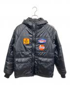 Hysteric Glamourヒステリックグラマー）の古着「RACING フーデッドブルゾン 中綿ジャケット」｜ブラック