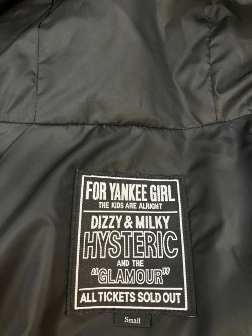 Hysteric Glamour（ヒステリックグラマー）Hysteric Glamour (ヒステリックグラマー) RACING フーデッドブルゾン 中綿ジャケット ブラック サイズ:SIZE Sの古着・服飾アイテム