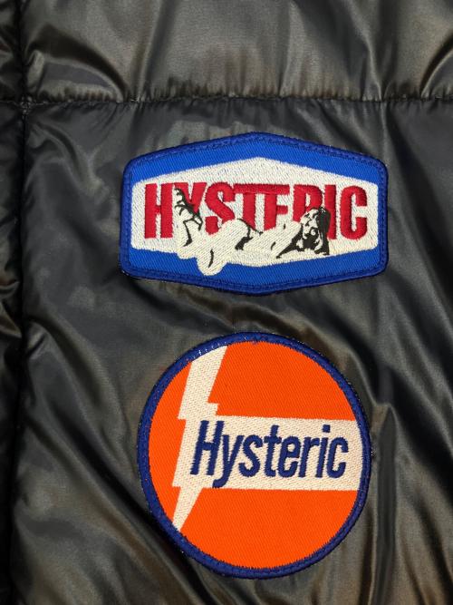 Hysteric Glamour（ヒステリックグラマー）Hysteric Glamour (ヒステリックグラマー) RACING フーデッドブルゾン 中綿ジャケット ブラック サイズ:SIZE Sの古着・服飾アイテム