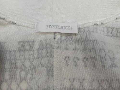 hysterics（ヒステリックス）hysterics (ヒステリックス) HAVE FUN TYPE LOGO柄 プルオーバー 長袖ブラウス ホワイト×ブラック サイズ:SIZE Freeの古着・服飾アイテム