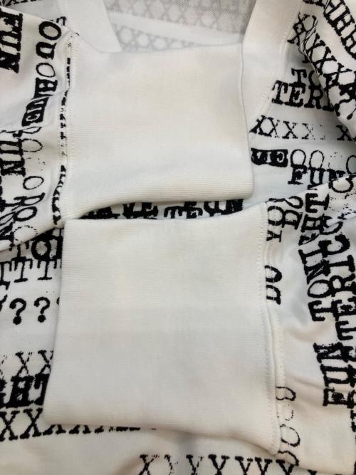 hysterics（ヒステリックス）hysterics (ヒステリックス) HAVE FUN TYPE LOGO柄 プルオーバー 長袖ブラウス ホワイト×ブラック サイズ:SIZE Freeの古着・服飾アイテム