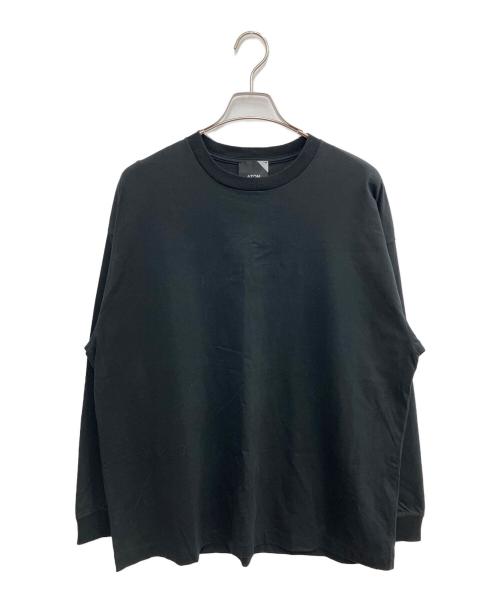 ATON（エイトン）ATON (エイトン) 長袖カットソー ブラック サイズ:SIZE 06/ B：92~108 T：170~180の古着・服飾アイテム