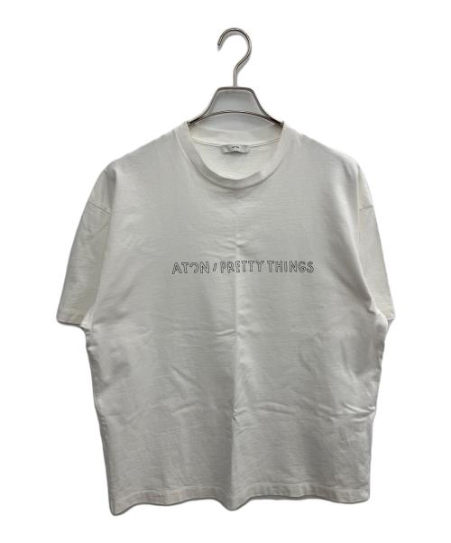 ATON（エイトン）ATON (エイトン) ATON / PRETTY THINGS 半袖カットソー ホワイト サイズ:SIZE 04/B:88〜98 T:165〜175の古着・服飾アイテム
