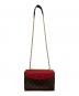 LOUIS VUITTON (ルイ ヴィトン) サン プラシード/モノグラム ブラウン×レッド：140000円