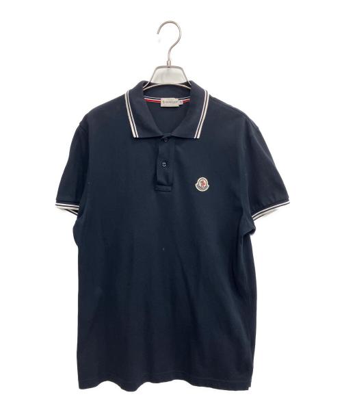 MONCLER（モンクレール）MONCLER (モンクレール) MAGLIA ポロシャツ ネイビー サイズ:SIZE Mの古着・服飾アイテム