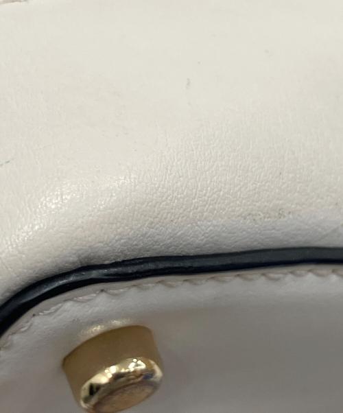 COACH（コーチ）COACH (コーチ) シグネチャー　ミニ シエラ サッチェル ブラウン×アイボリーの古着・服飾アイテム