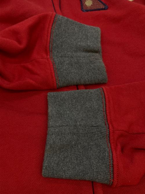 NAPAPIJRI（ナパピリ）NAPAPIJRI (ナパピリ) スウェットジャケット レッド×ネイビー サイズ:SIZE Mの古着・服飾アイテム