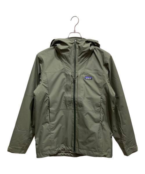 Patagonia（パタゴニア）Patagonia (パタゴニア) インサレーテッド ボルダー フォーク レイン ジャケット マウンテンパーカー カーキ サイズ:SIZE M 未使用品の古着・服飾アイテム