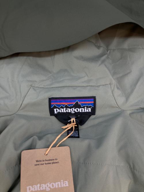 Patagonia（パタゴニア）Patagonia (パタゴニア) インサレーテッド ボルダー フォーク レイン ジャケット マウンテンパーカー カーキ サイズ:SIZE M 未使用品の古着・服飾アイテム