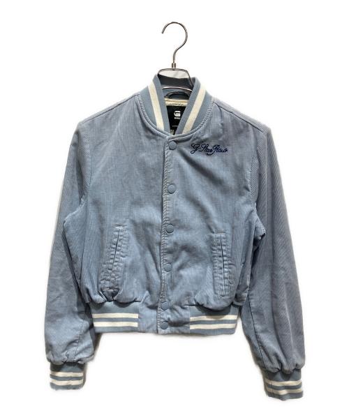 G-STAR RAW（ジースターロゥ）G-STAR RAW (ジースターロゥ) Y2K Bomber Jacket スタジャン ブルー サイズ:SIZE Sの古着・服飾アイテム