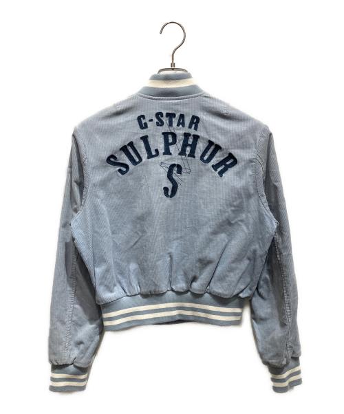 G-STAR RAW（ジースターロゥ）G-STAR RAW (ジースターロゥ) Y2K Bomber Jacket スタジャン ブルー サイズ:SIZE Sの古着・服飾アイテム