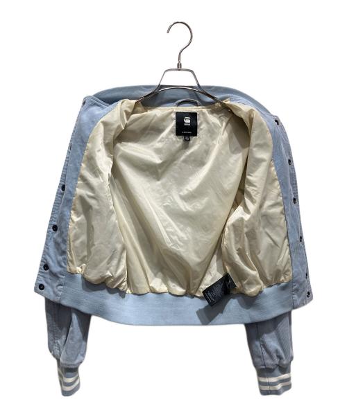 G-STAR RAW（ジースターロゥ）G-STAR RAW (ジースターロゥ) Y2K Bomber Jacket スタジャン ブルー サイズ:SIZE Sの古着・服飾アイテム