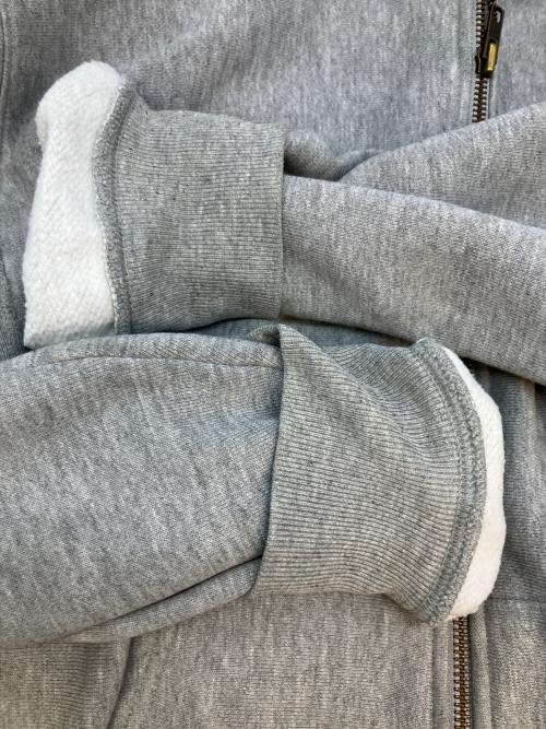 Champion（チャンピオン）Champion (チャンピオン) REVERSE WEAVE ジップアップスウェット グレー サイズ:SIZE Lの古着・服飾アイテム