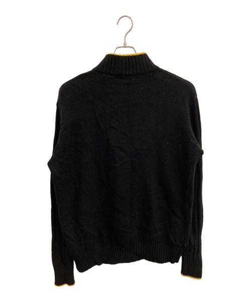 VERSACE（ヴェルサーチ）VERSACE (ヴェルサーチ) ハーフジップニット ブラック サイズ:SIZE Mの古着・服飾アイテム