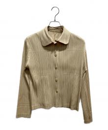 PLEATS PLEASE（プリーツプリーズ）の古着「長袖シャツ」｜イエロー