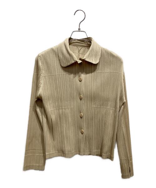 PLEATS PLEASE（プリーツプリーズ）PLEATS PLEASE (プリーツプリーズ) 長袖シャツ イエロー サイズ:SIZE 4の古着・服飾アイテム
