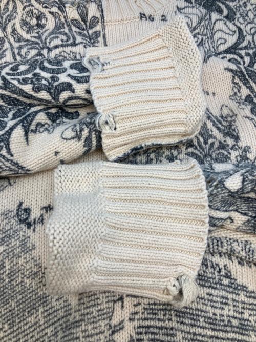 Ameri（アメリ）AMERI (アメリ) UND VINTAGE LIKE HANDWRITING OVER KNIT 厚手ニット ベージュ サイズ:SIZE Freeの古着・服飾アイテム