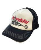 Hysteric Glamourヒステリックグラマー）の古着「SPEEDSTER メッシュキャップ」｜ホワイト×ブラック