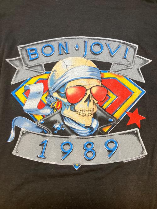 Spring Ford（スプリング フォード）Spring Ford (スプリング フォード) BON JOVI (ボンジョビ) We're Back Kickin' Ass プリント半袖Tシャツ ブラック サイズ:SIZE Lの古着・服飾アイテム